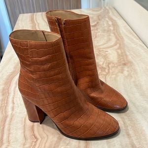 Coach leather croc skin midi Brielle Boot